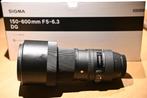 Sigma 150-600mm F/5-6.3 EF+-filter, Ophalen, Zo goed als nieuw, Telelens, Zoom