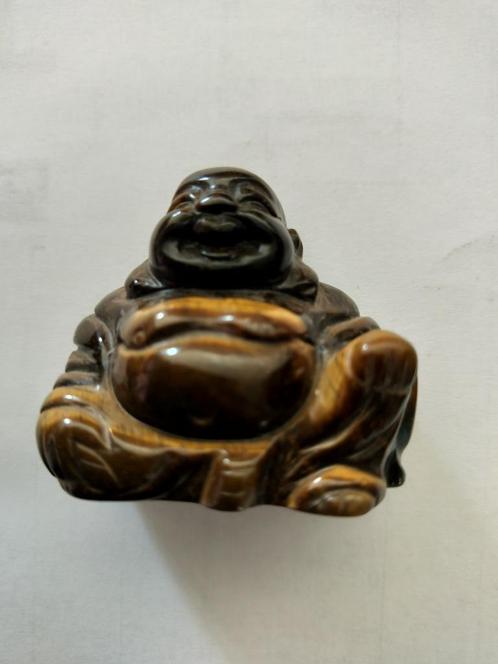 Boeddha uit natuursteen Tijgeroog, Handtassen en Accessoires, Edelstenen, Ophalen of Verzenden