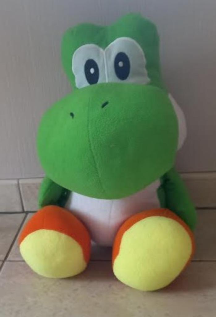 Knuffel  Mario Yoshi Pluche 50 cm, Kinderen en Baby's, Speelgoed | Knuffels en Pluche, Gebruikt, Ophalen of Verzenden
