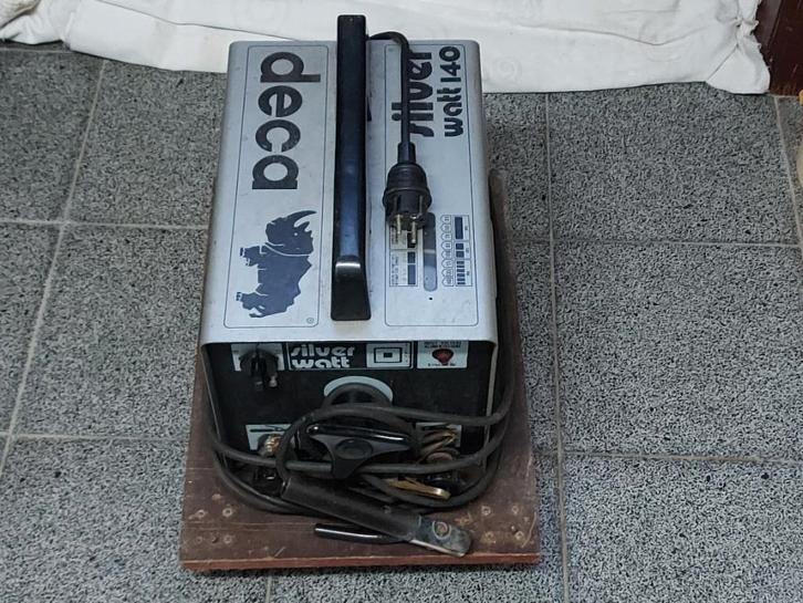 Laspost Deca Silver 220/380 Volt met laskap en elektroden., Bricolage & Construction, Outillage | Soudeuses, Utilisé, Électrodes