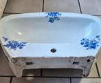 A vendre. Magnifique évier en porcelaine. Motif fleur, Enlèvement ou Envoi