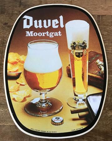 Duvel sticker vintage , 22cm x 17 cm, Ophalen of Verzenden, Nieuw, Overige typen, Duvel