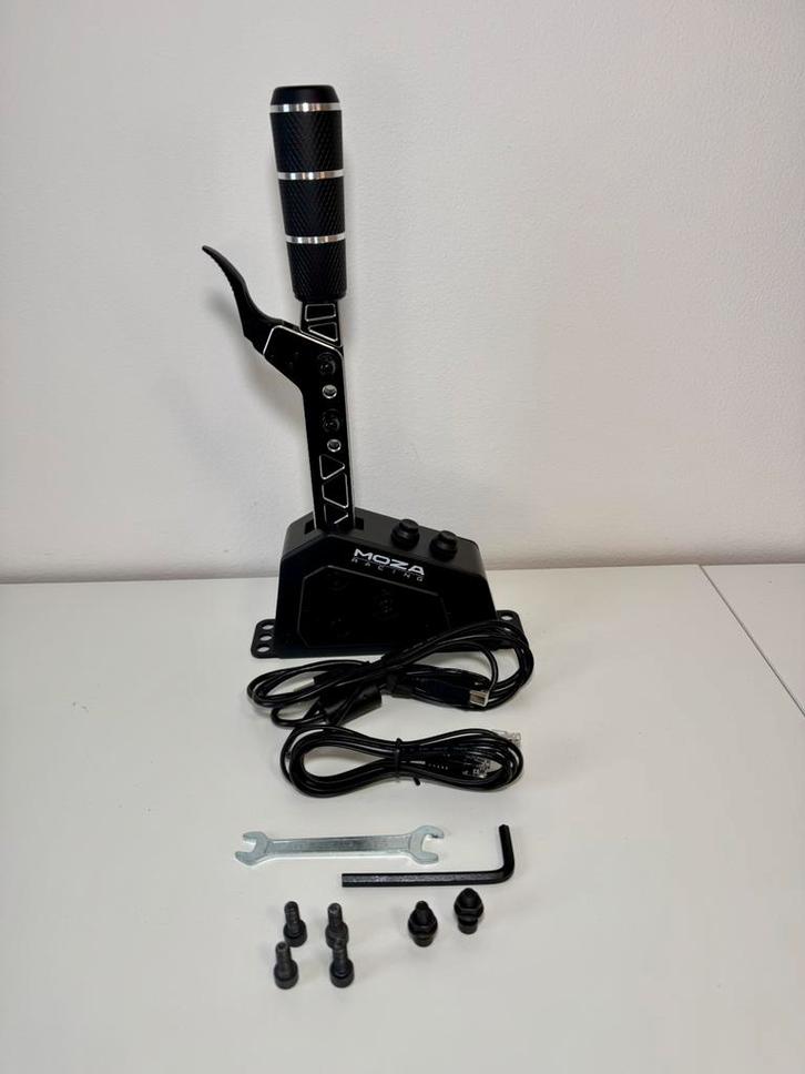 MOZA HBP HandBrake + MOZA SPG Sequential Shifter, Games en Spelcomputers, Games | Pc, Zo goed als nieuw, Simulatie, 3 spelers of meer