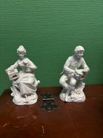 Antieke porseleinen beeldjes 2 kleine en 1 groot, Antiek en Kunst, Antiek | Porselein, Ophalen
