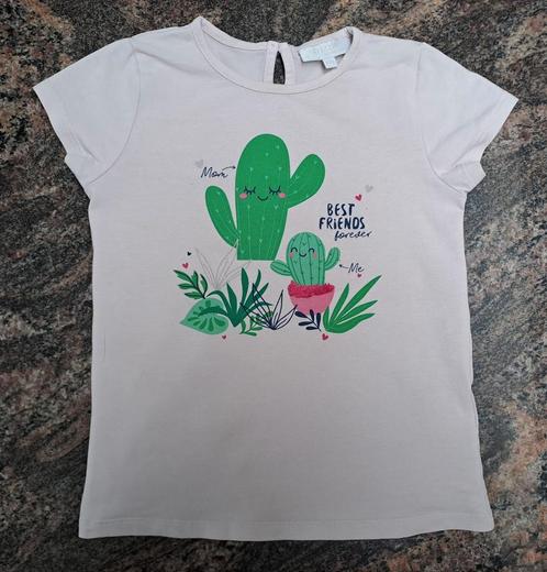 Mt 104 lichtroze T-shirt cactussen best friends, Kinderen en Baby's, Kinderkleding | Maat 104, Gebruikt, Meisje, Shirt of Longsleeve