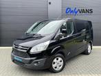 Ford Transit Custom / 2.2 TDCi / Dubbel Cabine L1 / 6 Zitpl, Auto's, Euro 5, Zwart, 0 kg, Zwart