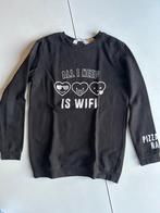 All I need is WIFI - Zwarte TRUI maat 146/152 - H&M, Kinderen en Baby's, Kinderkleding | Maat 146, Ophalen of Verzenden, H&M, Meisje