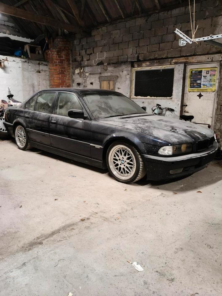 BMW e38 728i, Autos, BMW, Particulier, Série 7, Essence, Berline, 5 portes, Boîte manuelle, Bleu, Beige, Cuir, Propulsion arrière