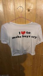 Korte t shirt, Wit, Ophalen of Verzenden, Zo goed als nieuw, Korte mouw