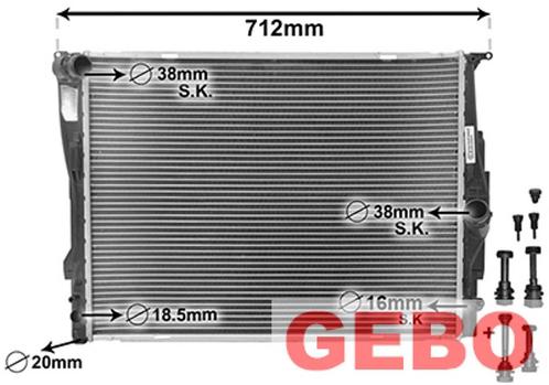 BMW E91 TOURING 2008 T/M 2012 Radiator Benzine 1711 7562 079, Auto-onderdelen, Motor en Toebehoren, BMW, Nieuw, 6 maanden garantie