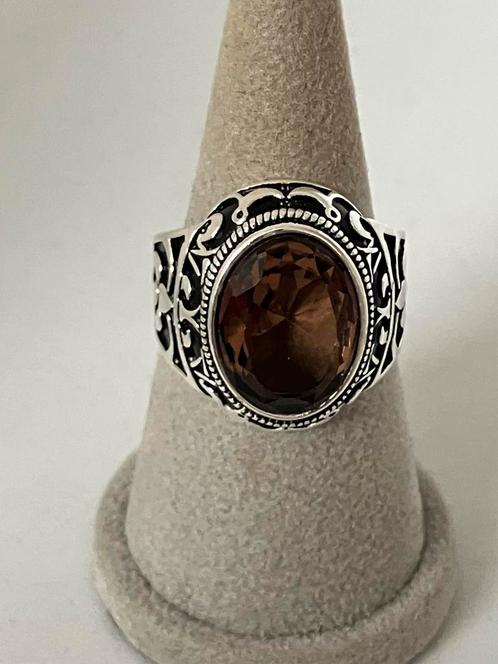 Zilveren heren ring met zultanite maat 24(kleur veranderend), Bijoux, Sacs & Beauté, Bagues, Neuf, Homme, 20 ou plus grands, Argent