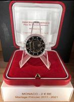 2 Euro Monaco 2021 Proof 10 jaar huwelijk, Postzegels en Munten, Ophalen of Verzenden, Monaco, 2 euro