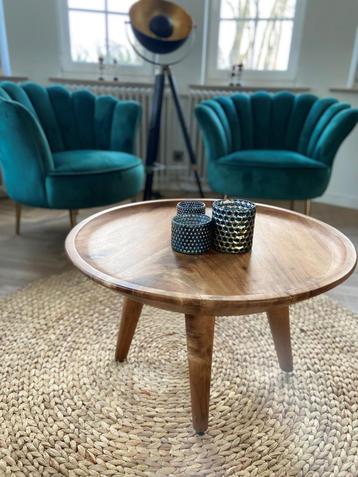 Wabisabi ronde salontafel /coffee table / sidetable