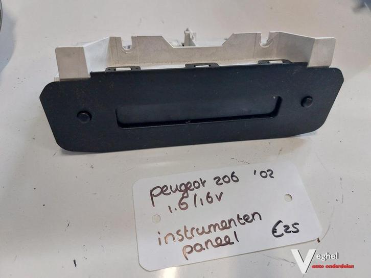 Peugeot 206 1.6/16v instrumentenpaneel '02, Auto-onderdelen, Dashboard en Schakelaars, Gebruikt, Ophalen of Verzenden