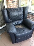 zetel blauw, Huis en Inrichting, Ophalen, Gebruikt, Eenpersoons, 100 tot 125 cm