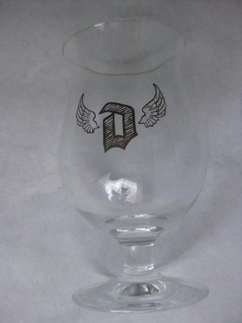 Duvel glas - De D met vleugels., Collections, Marques de bière, Comme neuf, Verre ou Verres, Duvel, Enlèvement ou Envoi