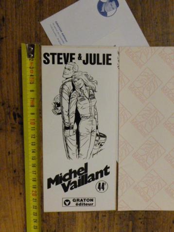 Autocollant MICHEL VAILLANT Steve & Julie GRATON Editeur NF beschikbaar voor biedingen