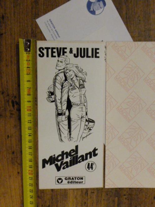 Autocollant MICHEL VAILLANT Steve & Julie GRATON Editeur NF, Boeken, Stripverhalen, Nieuw, Ophalen of Verzenden