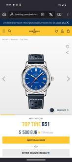 horloge, Handtassen en Accessoires, Horloges | Heren, Ophalen, Leer, Breitling, Polshorloge