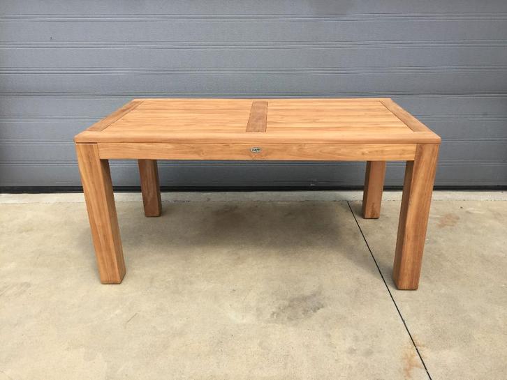 (153) Meerdere verschillende massieve tuintafels in teakhout, Tuin en Terras, Tuintafels, Nieuw, Vierkant, Teakhout, Ophalen