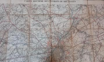 Kaart van het Brussels Hoofdstedelijk Gewest 1892