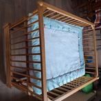 Babypark in hout op wieltjes, Kinderen en Baby's, Ophalen, Gebruikt, Rechthoekig, In hoogte verstelbaar