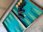 Backgammon set in houten koffer, Ophalen of Verzenden