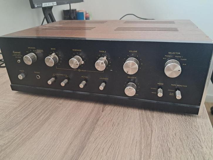 Sansui AU-666 solid state amplifier, Audio, Tv en Foto, Versterkers en Ontvangers, Gebruikt, Stereo, Minder dan 60 watt, Overige merken
