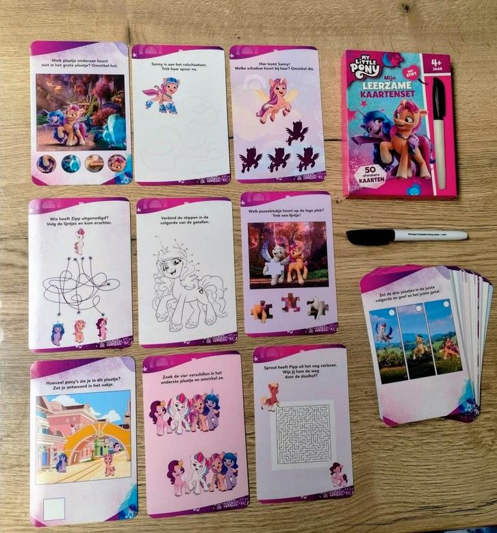 My little pony leerzame kaartsenset vanaf 4 jaar en ouder, Kinderen en Baby's, Speelgoed | My Little Pony, Gebruikt, Ophalen of Verzenden