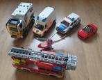 playmobil brandweer politie ambulance benzinestation, Complete set, Ophalen of Verzenden, Zo goed als nieuw