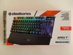 Steelseries Apex 7 TKL Gaming Toetsenbord (red switches), Computers en Software, Toetsenborden, Gaming toetsenbord, Azerty, Ophalen of Verzenden