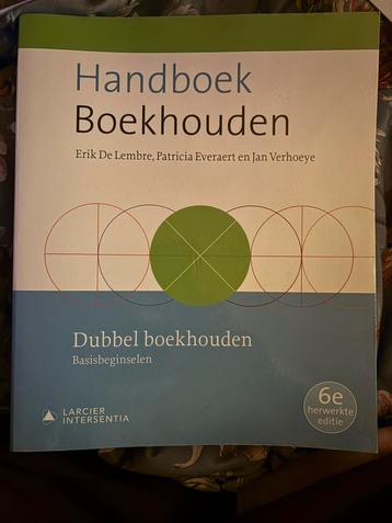 Handboek Boekhouden - Dubbel Boekhouden (zesde editie) beschikbaar voor biedingen