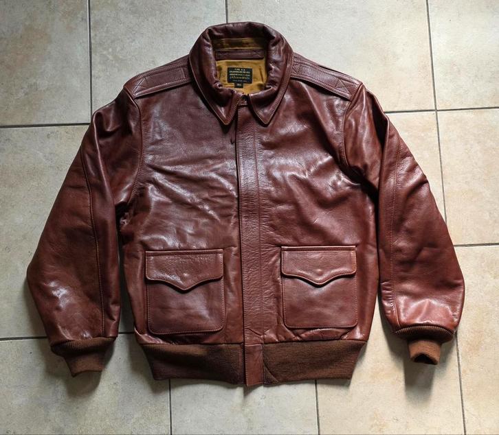 US WWII A-2 Flight Jacket, J.A. DuBow, FiveStar Leather, Verzamelen, Militaria | Tweede Wereldoorlog, Luchtmacht, Kleding of Schoenen