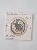 Australie koala 1 dollar 2018 AG IN NIEUWSTAAT  !!!, Enlèvement ou Envoi