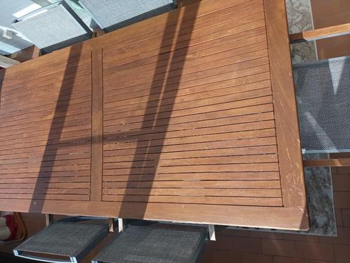 Tuinset, Tuin en Terras, Tuinsets en Loungesets, Gebruikt, Tuinset, Aluminium, 6 zitplaatsen, Eettafel, Stoel, Ophalen