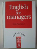 16. English for managers Jean-Paul Callut 1989 Entreprise De, Boeken, Studieboeken en Cursussen, Gelezen, Hoger Onderwijs, Jean-Paul Callut
