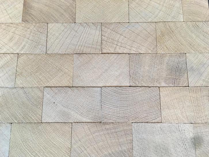 Parquet en bois de bout chêne, Bricolage & Construction, Planches & Dalles, Neuf, Parquet, Bois, Enlèvement