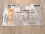Ticket concert Axelle Red Forest National 21 janvier 2007, Collections, Enlèvement, Utilisé, Autres types