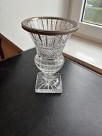 Crystale vaas met chroom rand, Ophalen