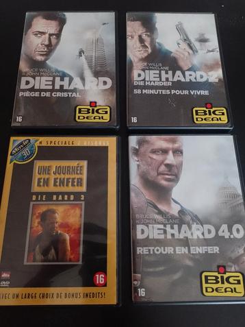 A vendre en DVD l'intégral en 4 DVD de Die hard Bruce Willis