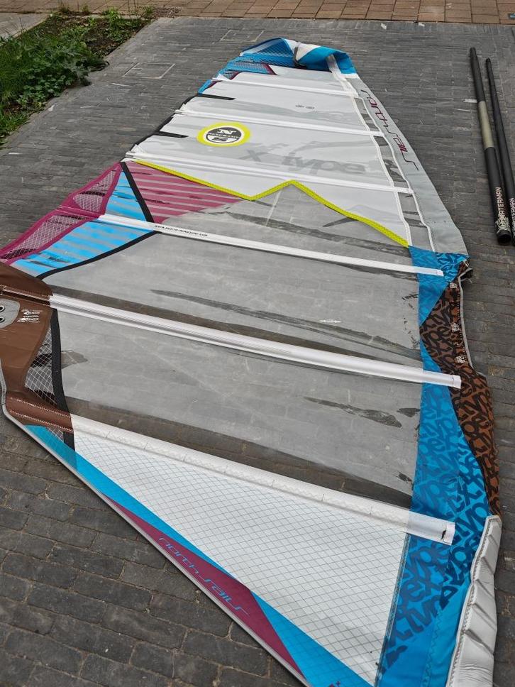 North Sails X-Type 5.4 plus 430 mast, Watersport en Boten, Windsurfen, Gebruikt, Zeil, Met draagtas, Ophalen
