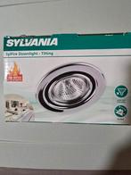 Sylvania kantelbare inbouwspot, voor GU10 lamp. Nieuw 3stks, Ophalen of Verzenden, Nieuw, Metaal of Aluminium, Led