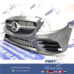 W205 C205 C43 AMG VOORBUMPER GRIJS COMPLEET 2014-2021 origin, Gebruikt, -, Voor, Ophalen of Verzenden