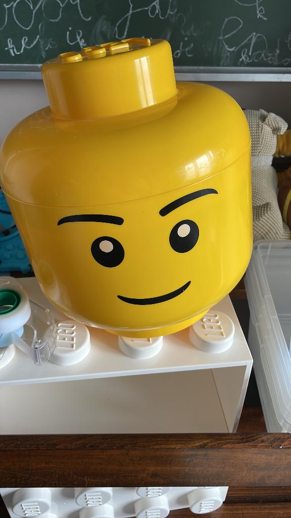 Lego opbergdoos en wandschildering 8 en 4 bricks, Ophalen, Overige thema's, Lego, Overige typen