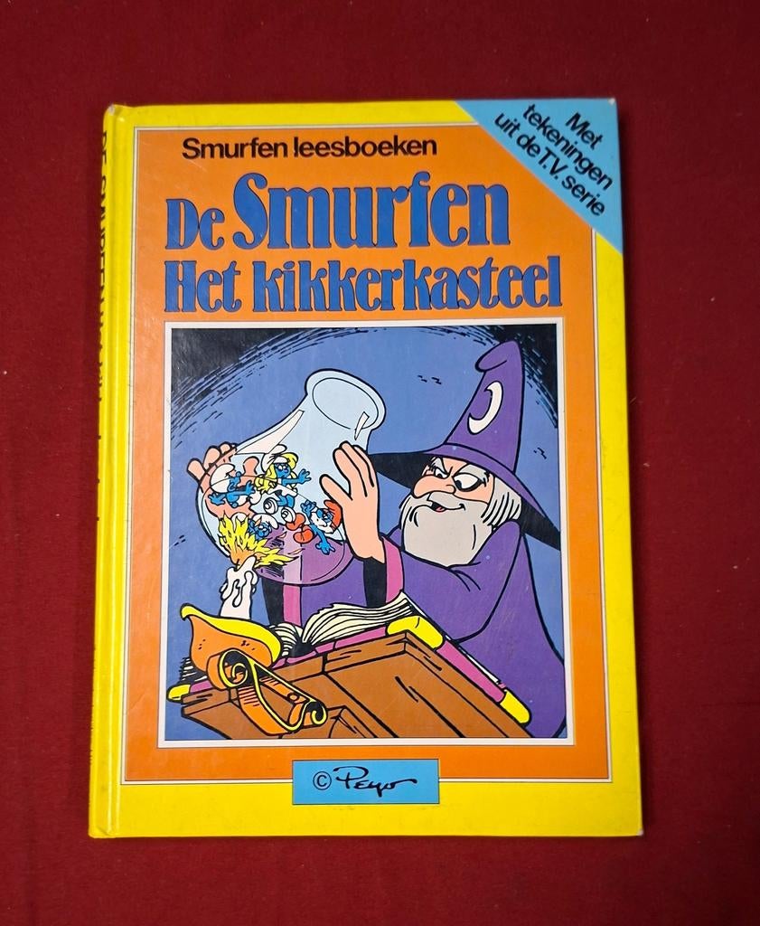 Boek : smurfen leesboeken : de smurfen en het kikkerkasteel, Verzamelen, Smurfen, Ophalen of Verzenden, Grote Smurf