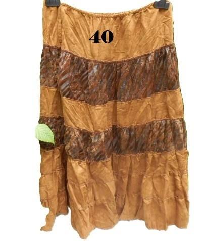 (2) -jupe femme t.40 brune, Kleding | Dames, Rokken, Zo goed als nieuw, Maat 38/40 (M), Bruin, Onder de knie, Ophalen of Verzenden