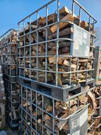 Droog brandhout 1m3 per box, 30 a 40cm , mix brandhout., Tuin en Terras, Brandhout, Ophalen