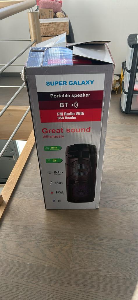 Super galaxy portable speaker, Ophalen, Nieuw