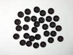 Lot de 30 boutons à coudre noirs 20 mm neufs, Enlèvement, Neuf, Bouton ou Boutons