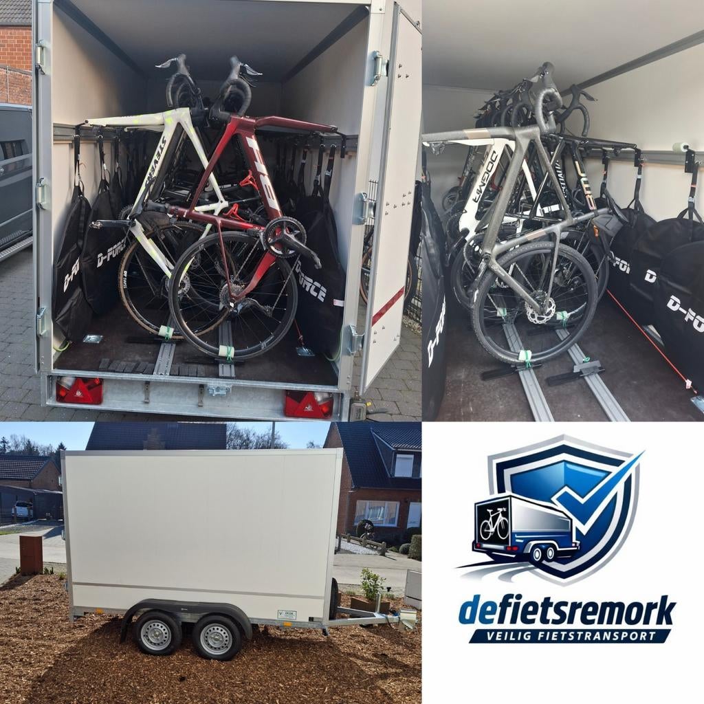 Fietstransport - te huur gesloten Remork, Enlèvement, Neuf